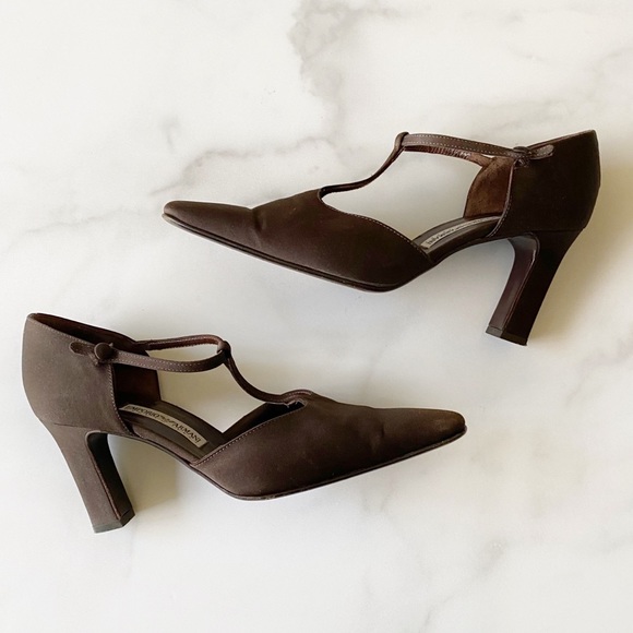 Emporio Armani Shoes - Emporio Armani Vintage T Strap Heels